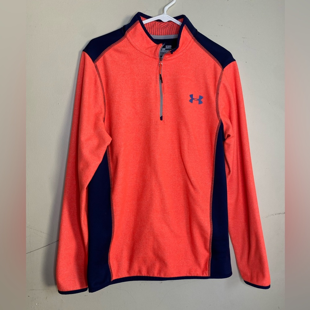 Under Armour Red and Blue ColdGear Pullover